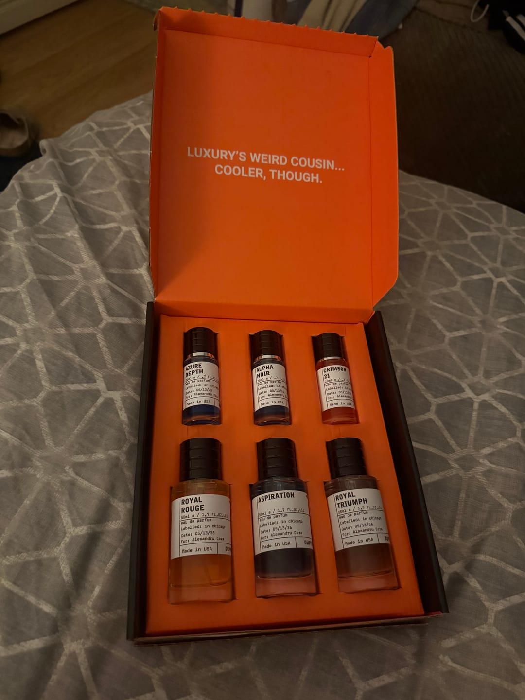 Customer photo review of 6 Scents. 1 Affordable Price.