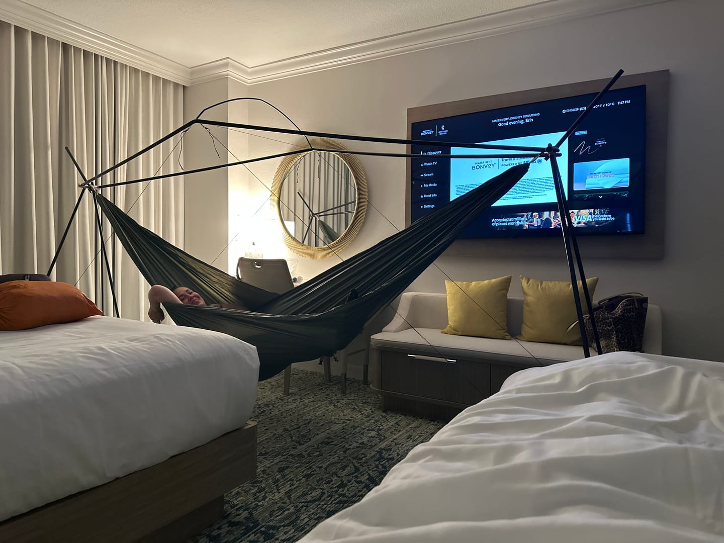 Customer photo review of Cricket 2.0 Hammock Stand (Ultralight)