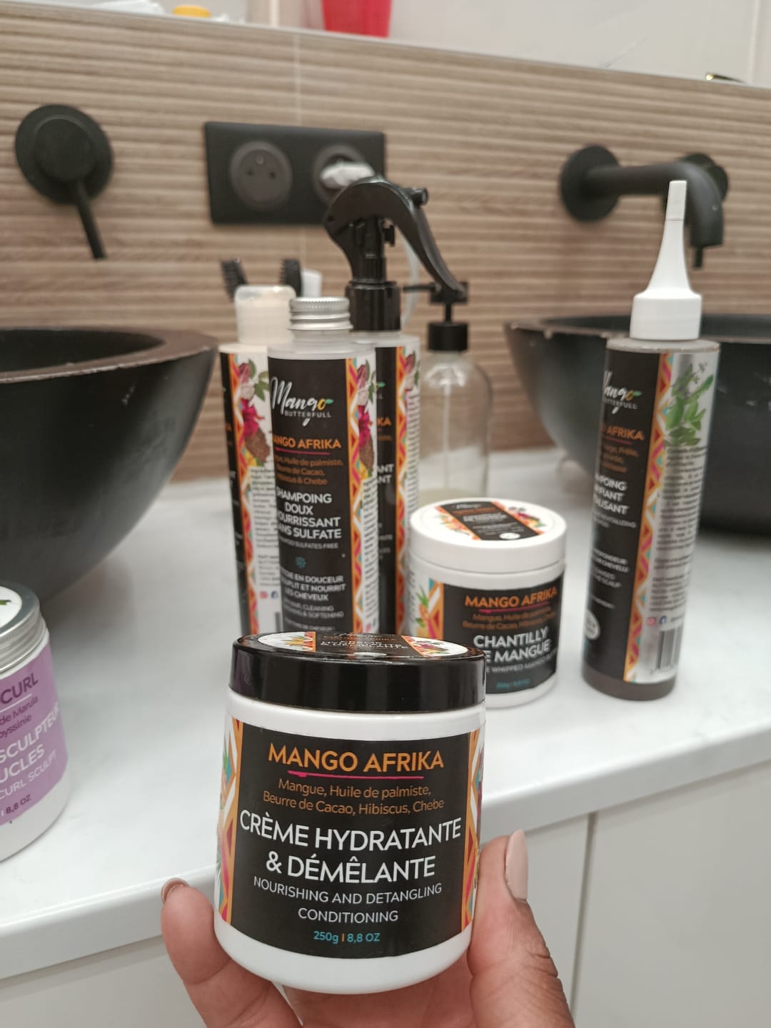 Customer photo review of Crème hydratante et démêlante  2 en 1  - MANGO AFRIKA