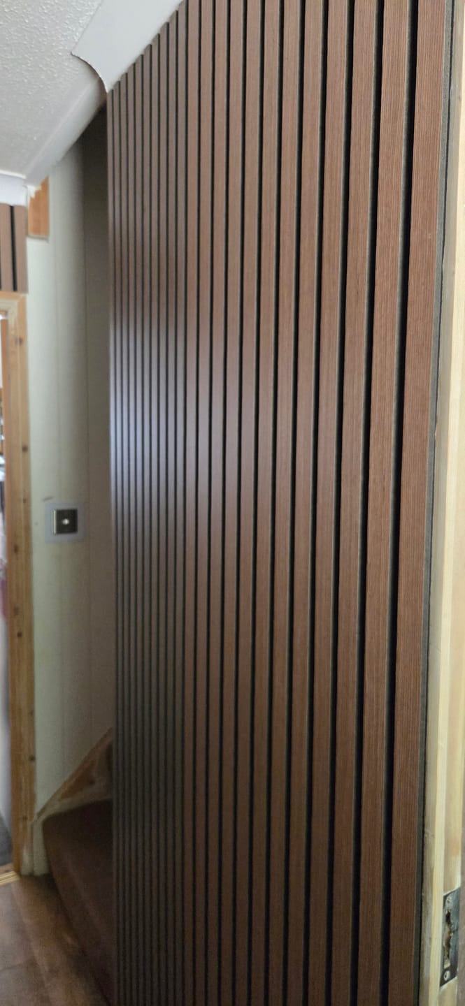 Customer photo review of Acoustic Wall Panel End Trim (Multiple Colours)