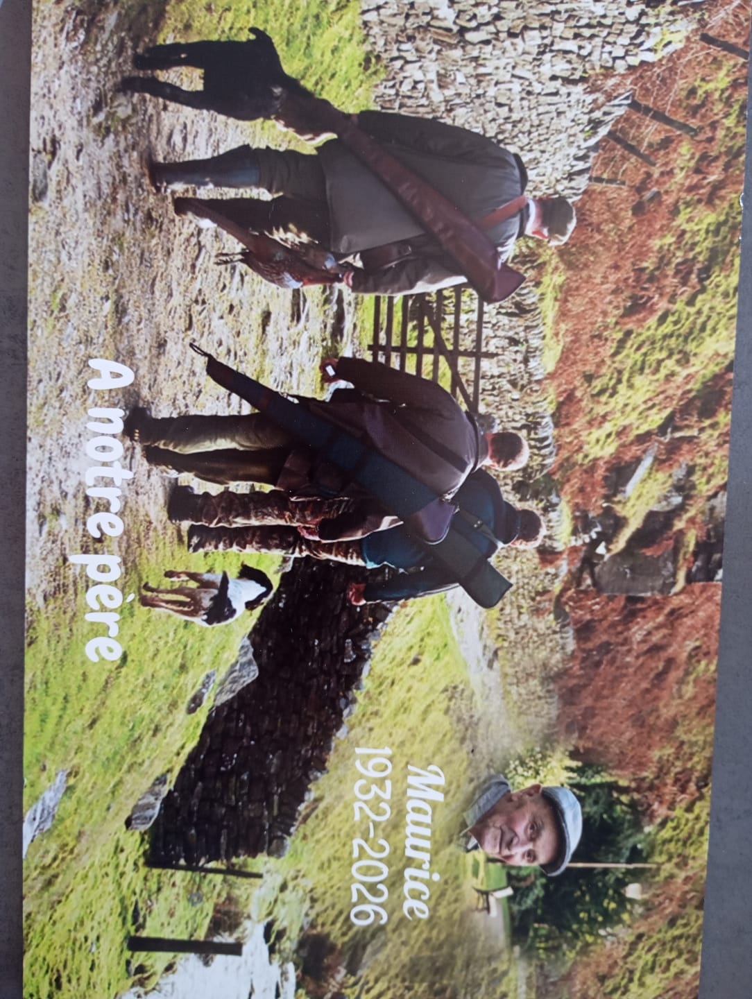 Customer photo review of Plaque Funéraire Chasseurs