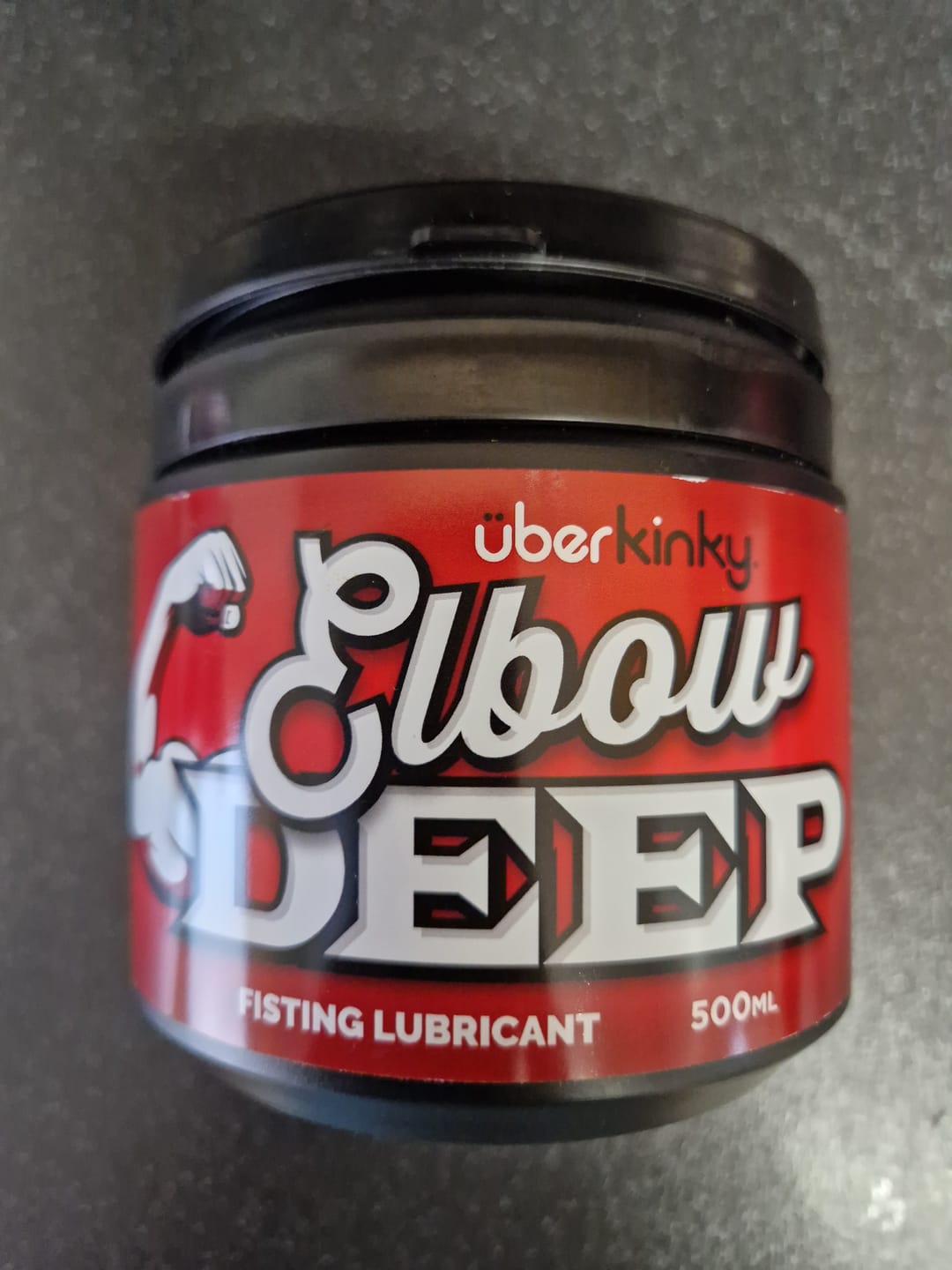 Customer photo review of Uberkinky Elbow Deep Fisting Lubricant 500ml