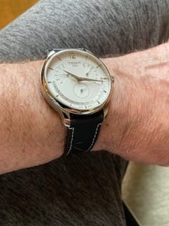 Customer photo review of Leather - Contrast Stitch Black with White