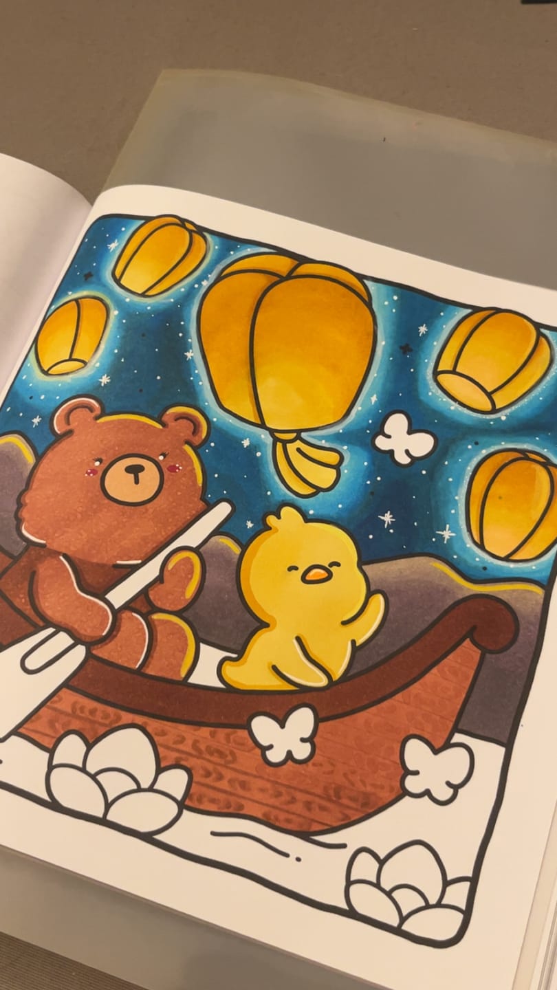 Customer photo review of Ohuhu Honolulu 72 Colors Dual Tips Alcohol Art Markers (New Color Codes)