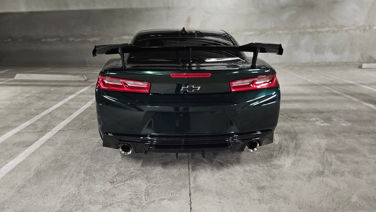Customer photo review of Camaro Zl1 1LE Conversion Rear Trunk Spoiler High Wing