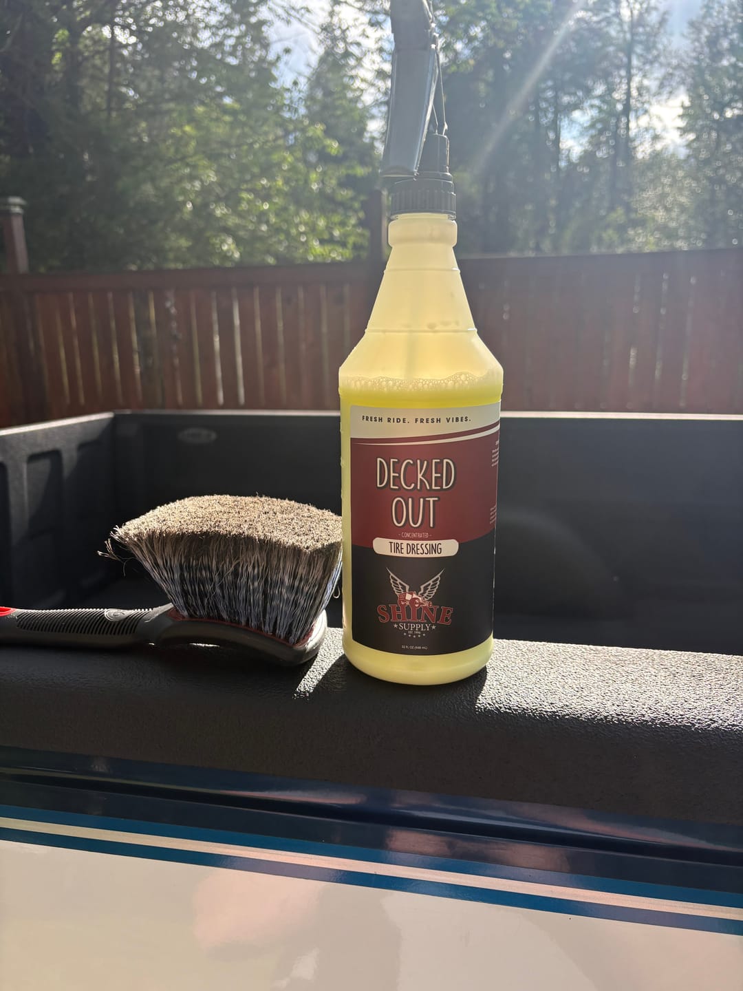 Customer photo review of Decked Out Tire Dressing - 16 oz.