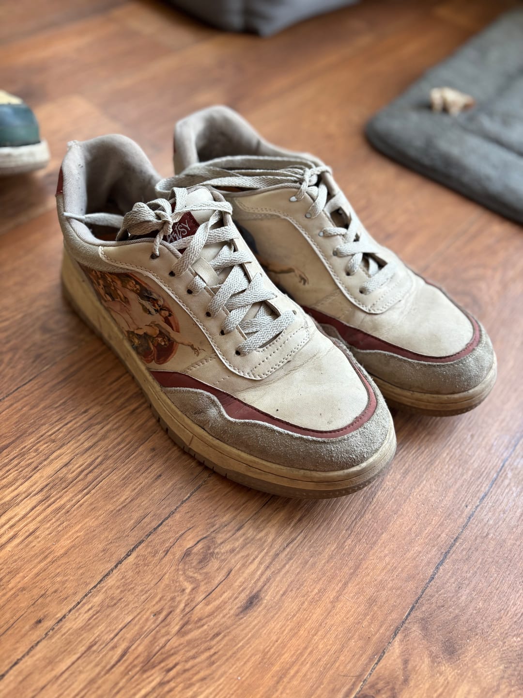 Customer photo review of The Creation of Adam Sneakers