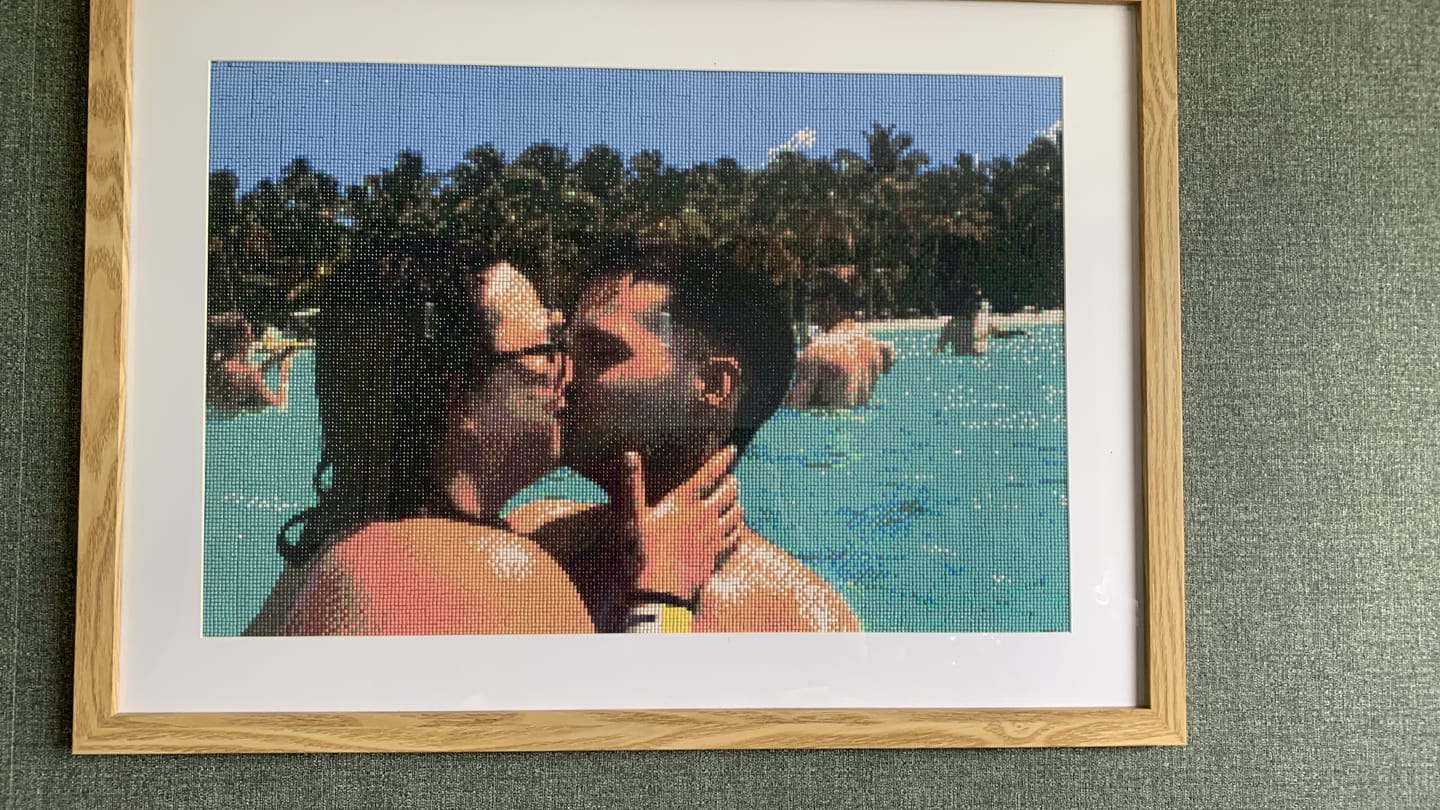 Customer photo review of Eigen Foto Diamond Painting