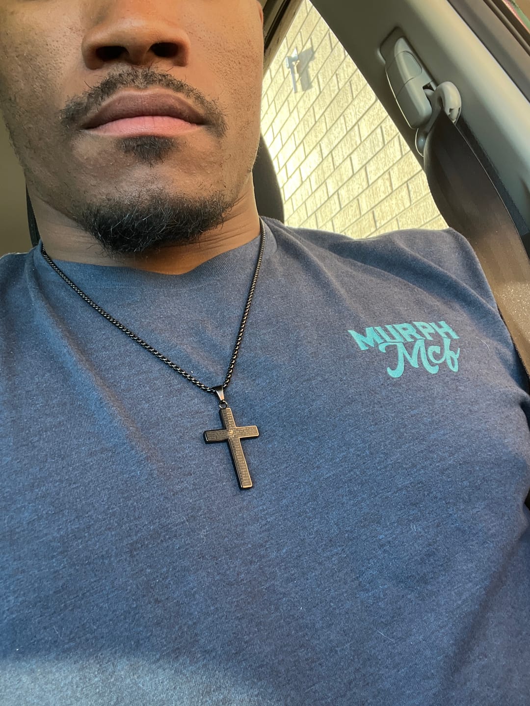 Customer photo review of Lord's Prayer Cross Pendant Necklace