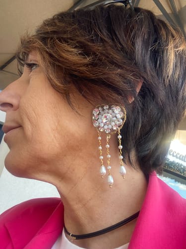 Customer photo review of Orecchini Cuoricino