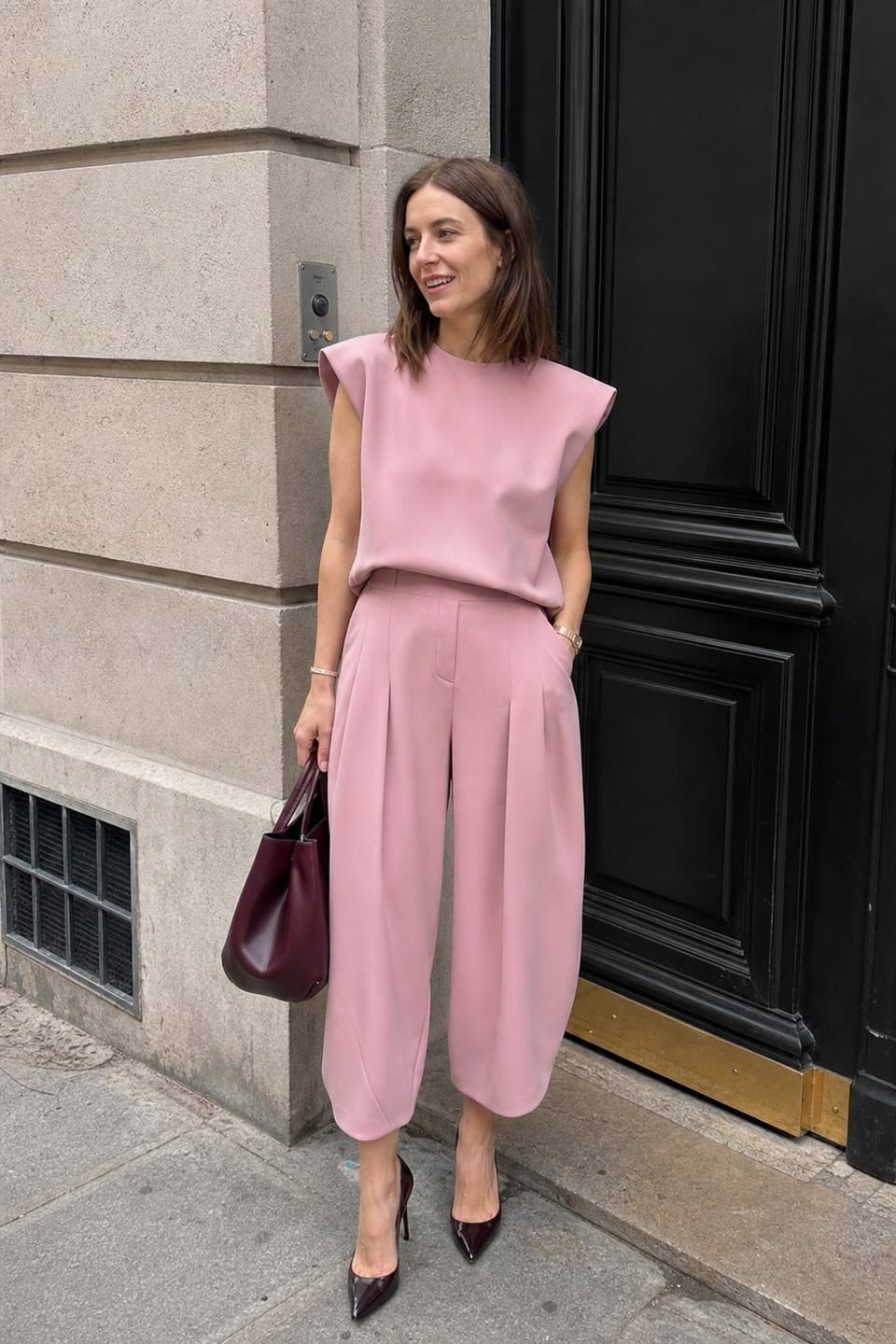 Customer photo review of Cap Sleeve Loose Solid Color Round-Neck Blouses&Shirts Tops