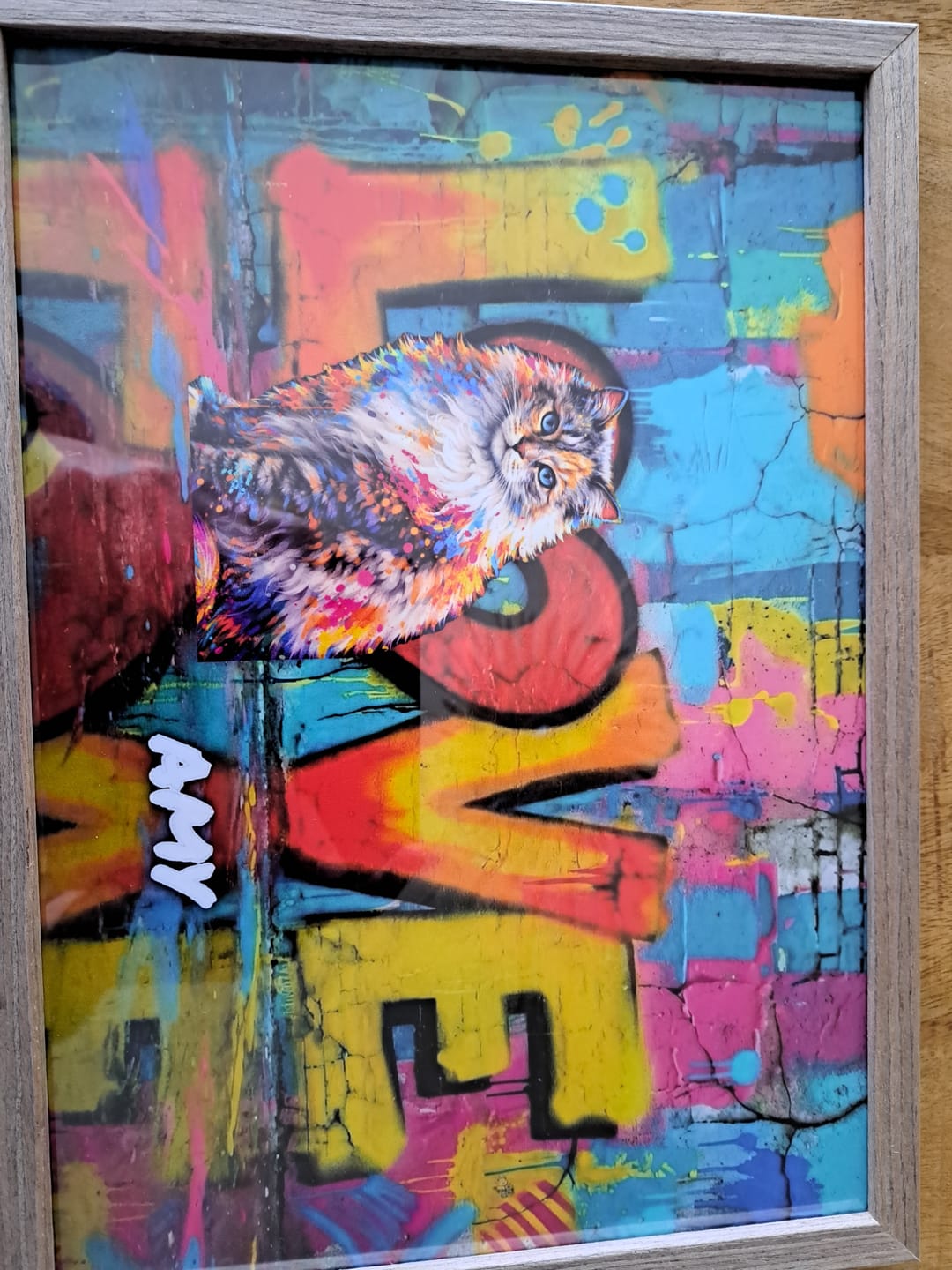 Customer photo review of Streetart - Gepersonaliseerde poster