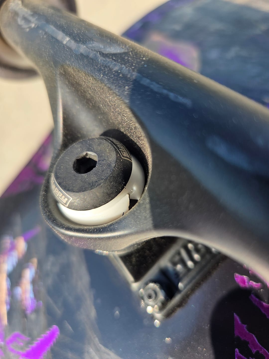 Customer photo review of SLAPPY INVERTED HOLLOW ULTRA LOW TRUCKS MATT BLACK