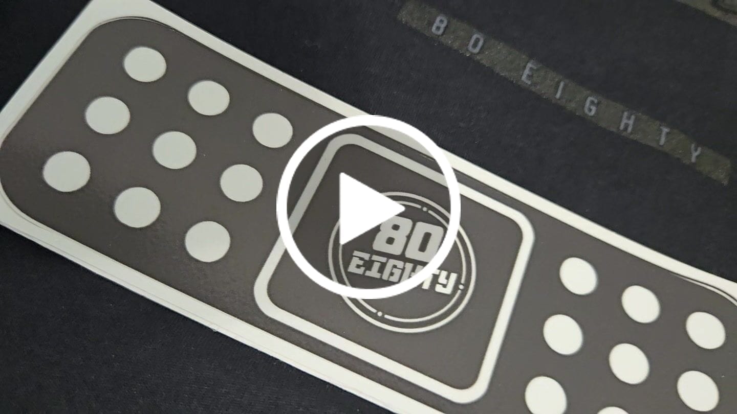 Customer video review of 80Eighty® Bandaid Vinyl Sticker