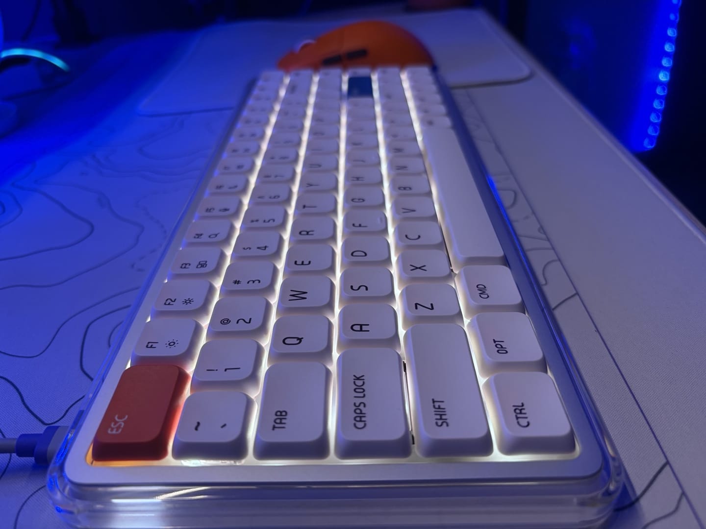 Customer photo review of O2 Tri-mode Wireless Mechanical Keyboard
