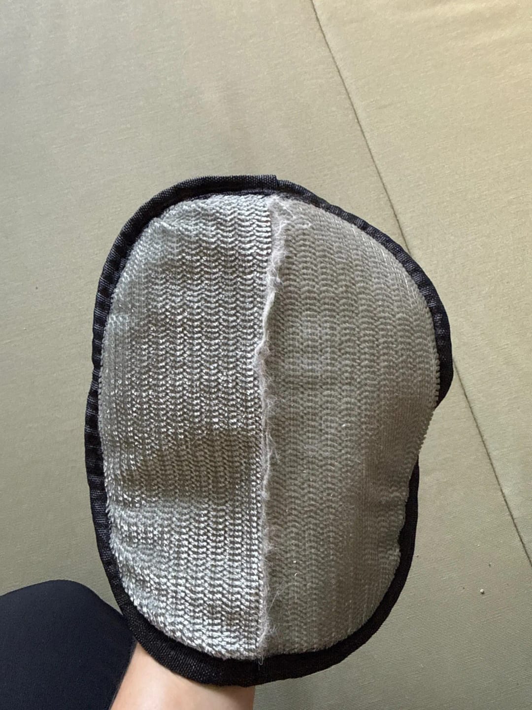 Customer photo review of Double-Sided Reusable Pet Hair Removal Gloves Static-Free Grooming Tools for Pets Efficient Carpet Fur Removal