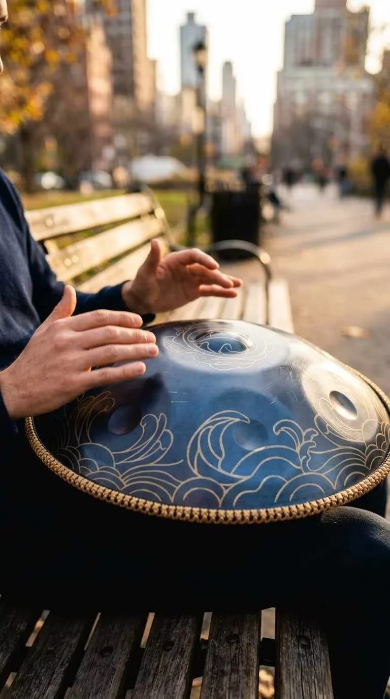 Customer photo review of Cosmoshandpan Handpan Drum - Dolwave | Handpan for Meditation & Yoga