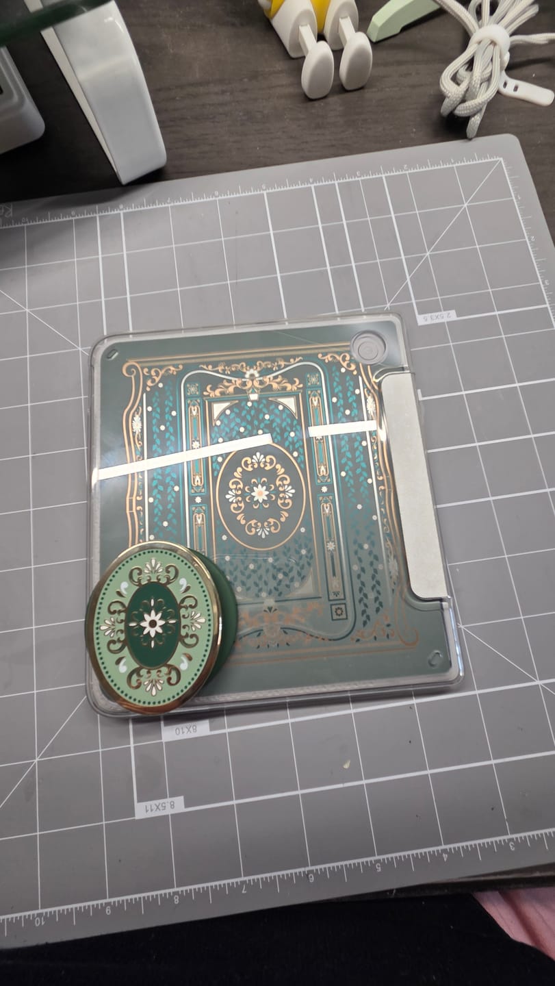 Customer photo review of Literati Sage - eReader Sticker Insert