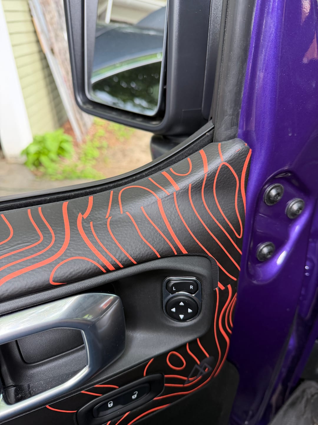 Customer photo review of 2018+ Wrangler JL Door Skins | Topographic