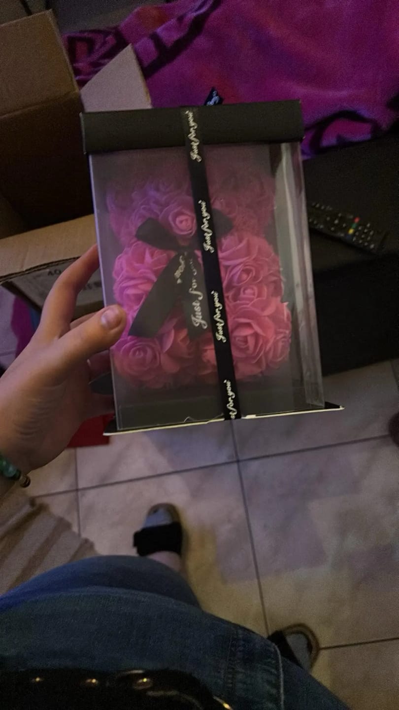 Customer photo review of (*Spring Sale*) Luxury Rose Bear With Gift Box 20cm