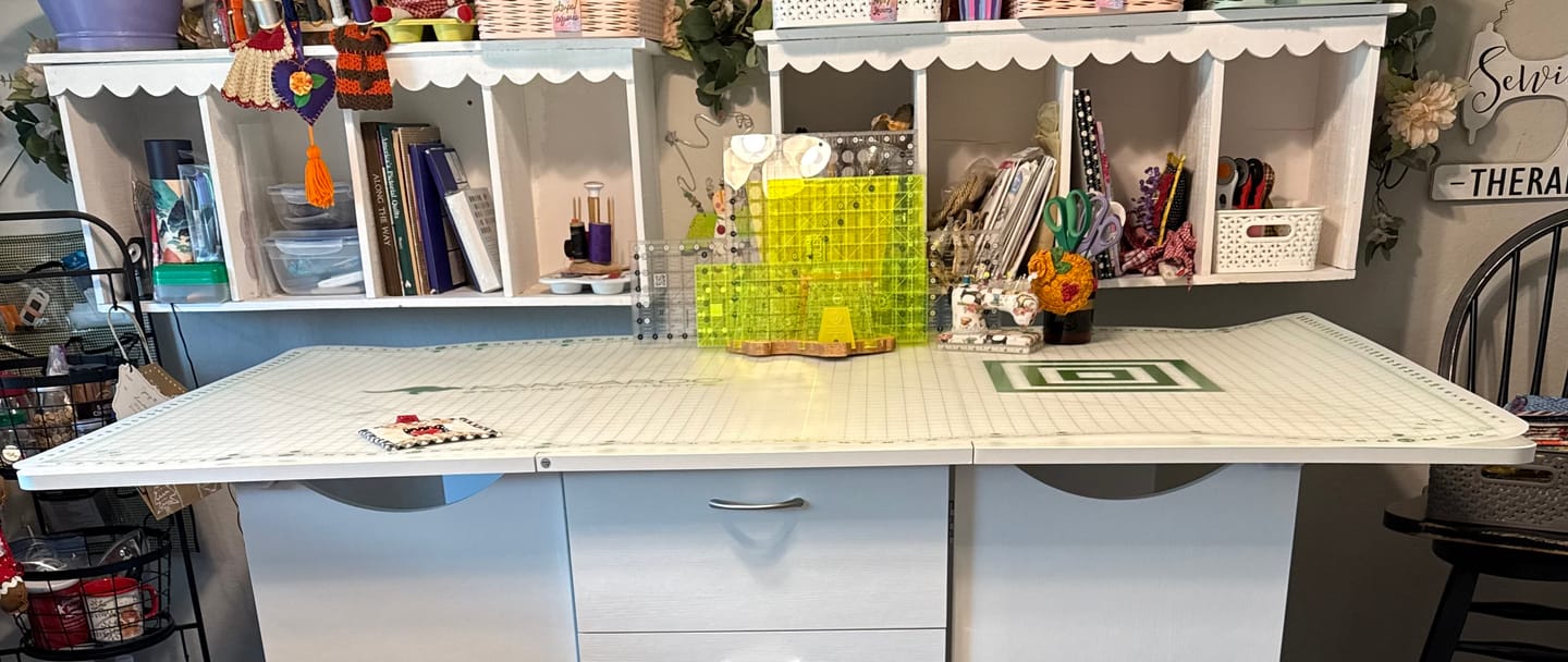 Customer photo review of Kangaroo Cutting Mat 66" x 36"