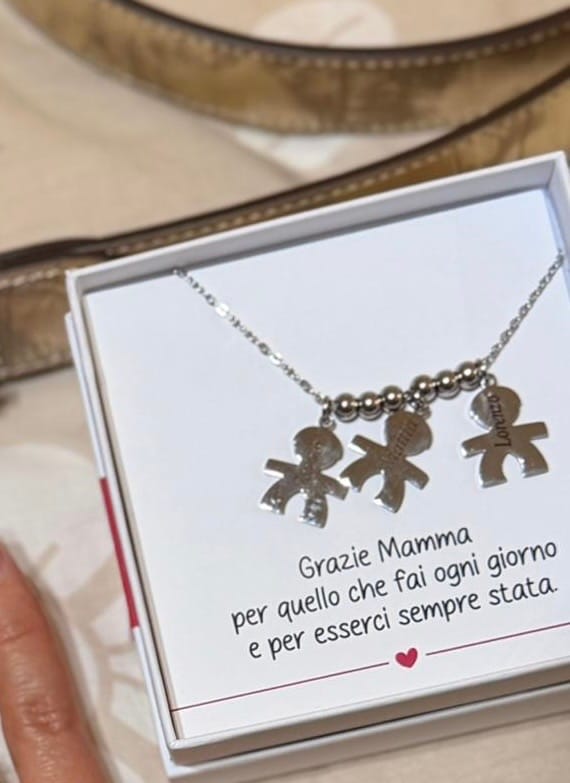 Customer photo review of Collana con bambini - I Miei Tesori
