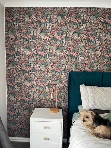 Customer photo review of Lysandra Wallpaper - Navy Multi
