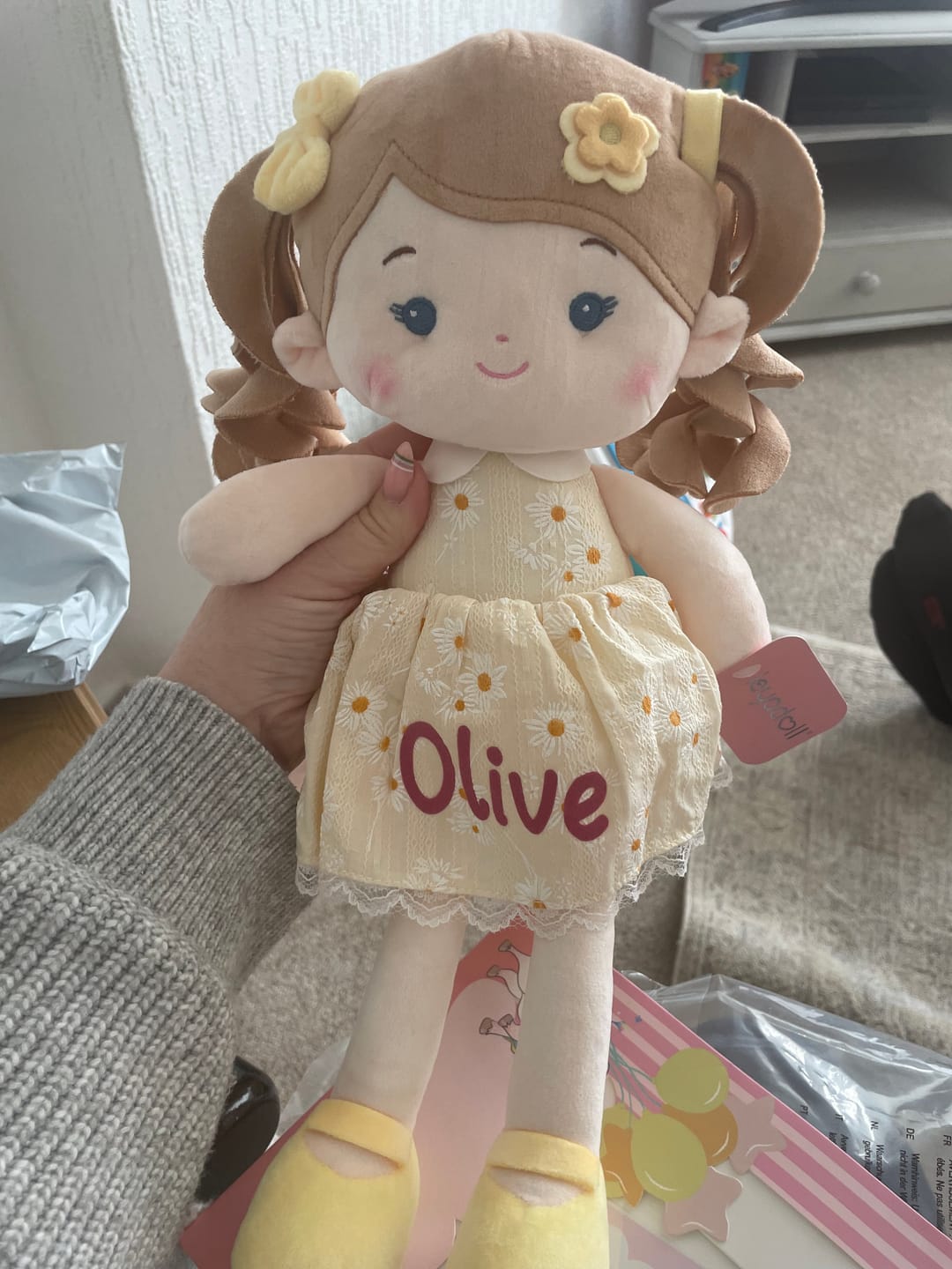 Customer photo review of Personalized Daisy Girl - Yellow