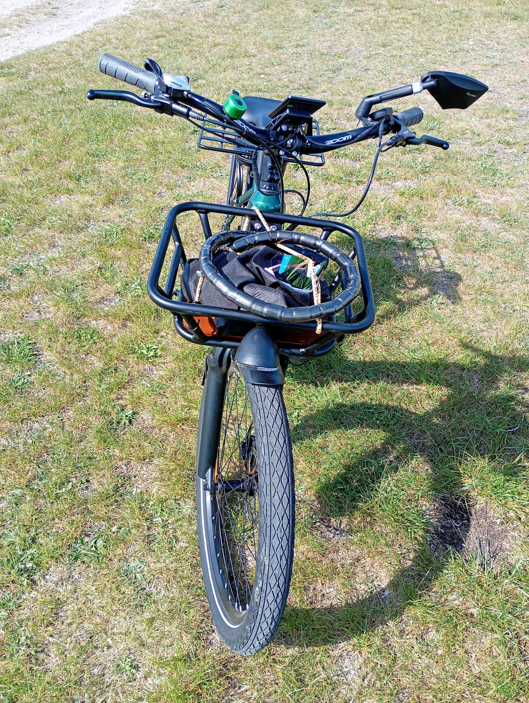 Customer photo review of Front Bike Basket | 20kg Capacity