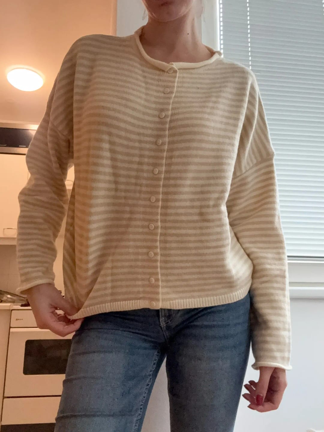 Customer photo review of Sofia Striped Cardigan