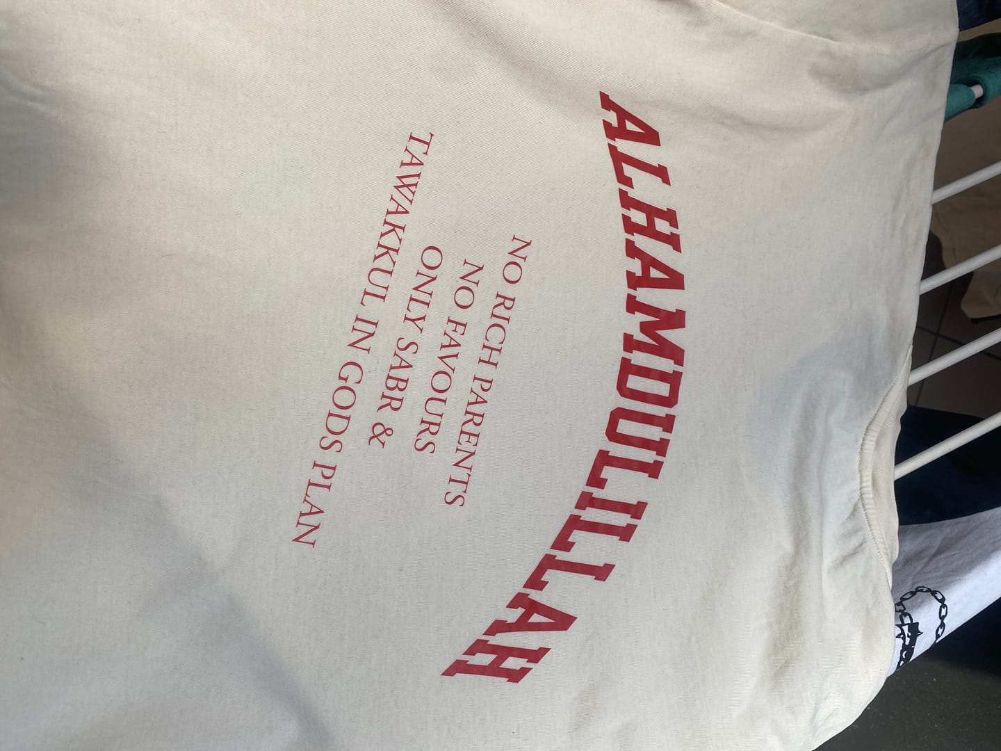 Customer photo review of NO RICH PARENTS Oversized Shirt