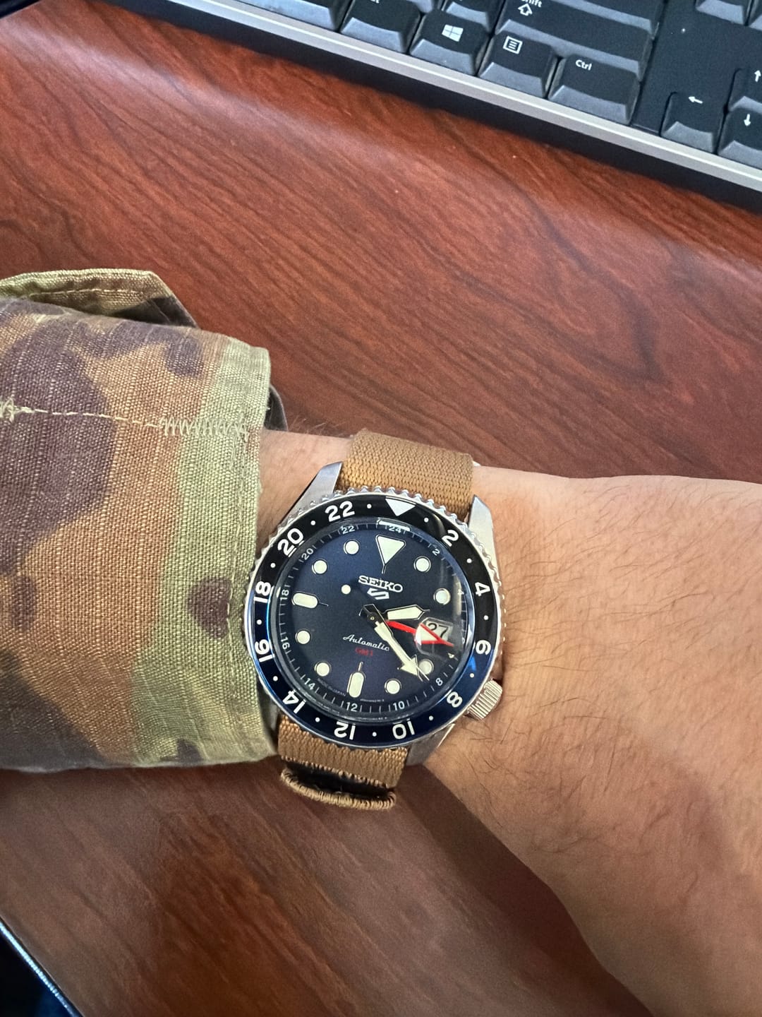 Customer photo review of Glomar Explorer - Hook And Loop Watch Strap