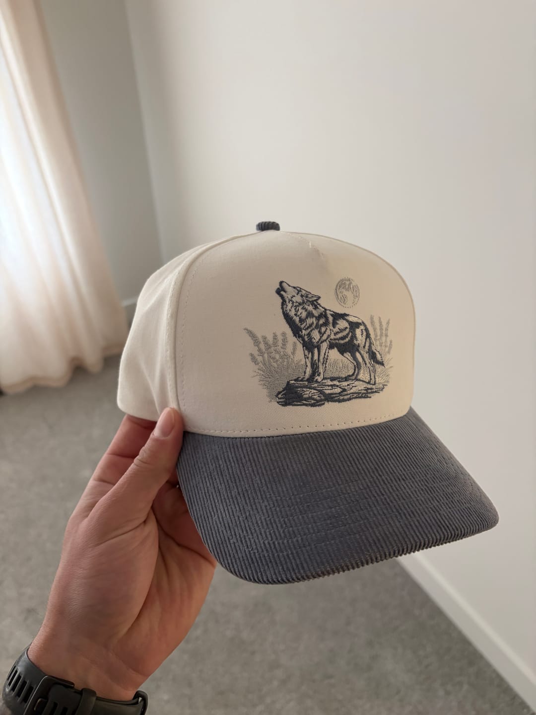 Customer photo review of Alpha Corduroy Brim Hat