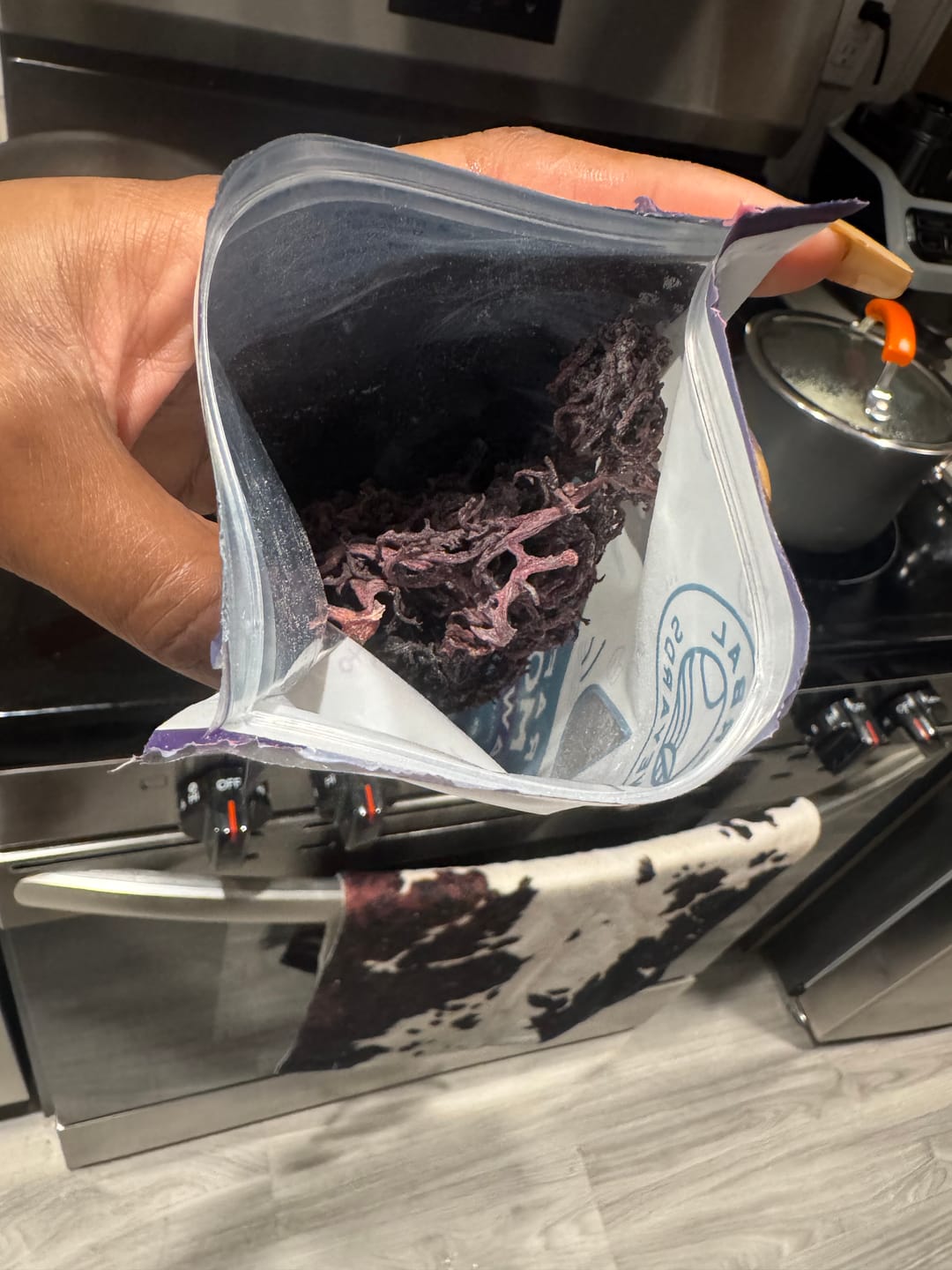 Customer photo review of Premium Purple Raw Sea Moss (1.4 oz)
