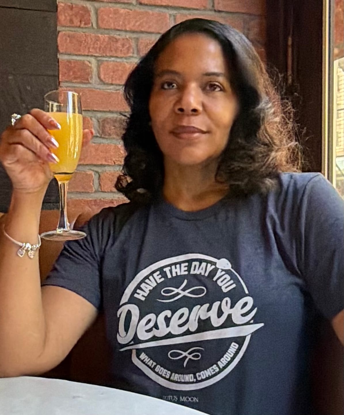 Customer photo review of Day You Deserve Tee