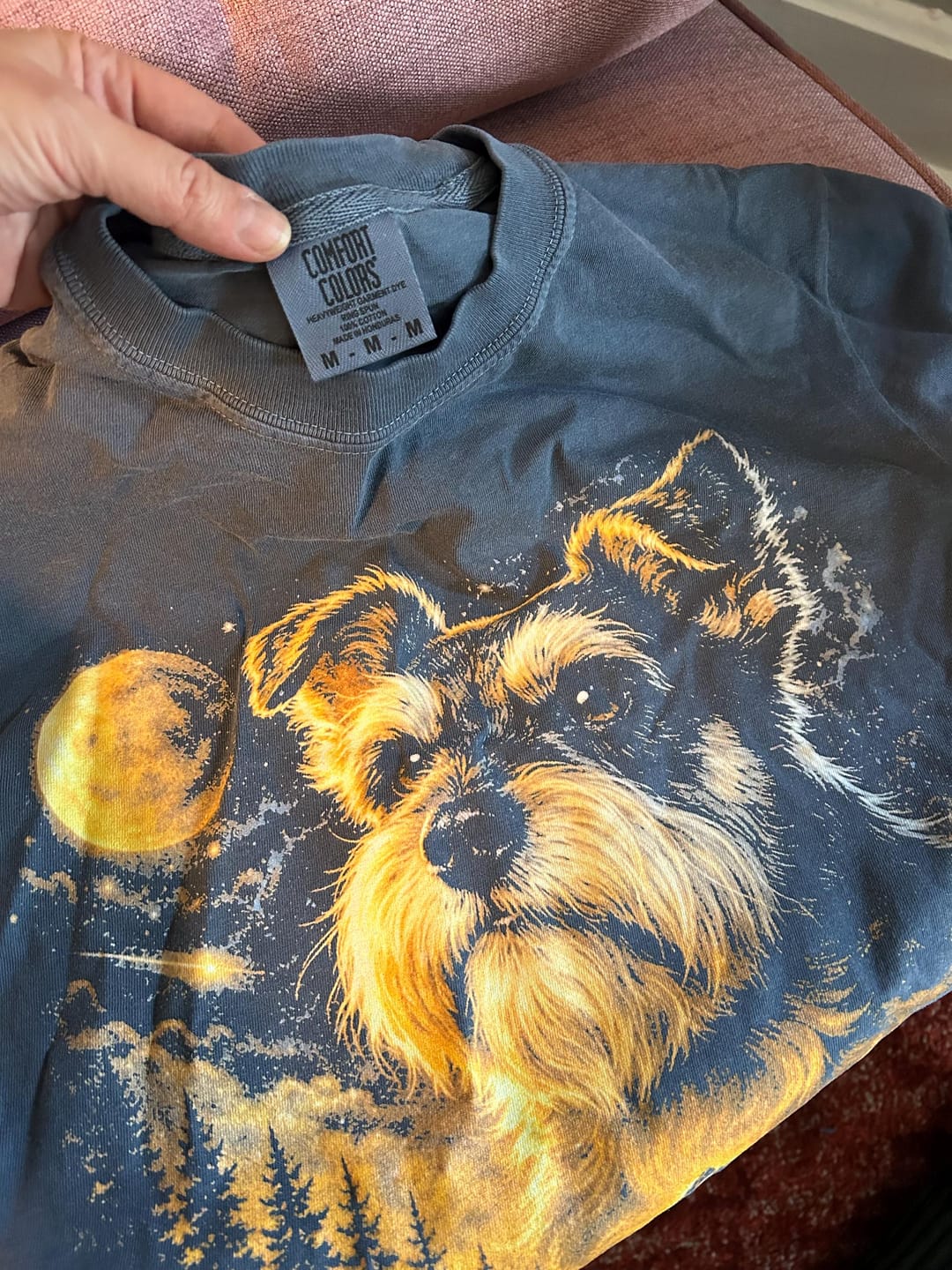 Customer photo review of Miniature Schnauzer Howling to the Moon