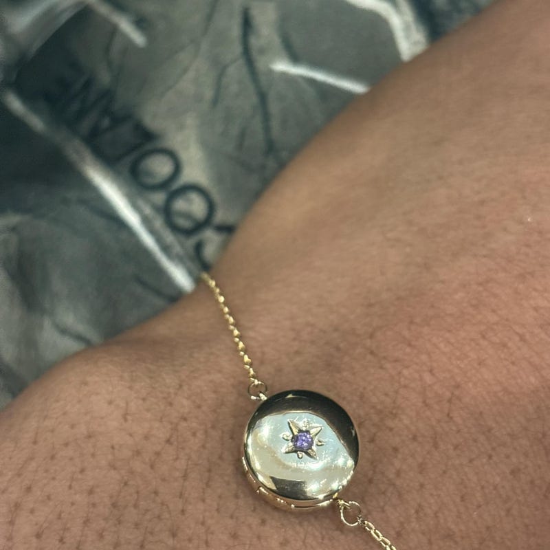 Customer photo review of Custom Photo Locket Bracelet