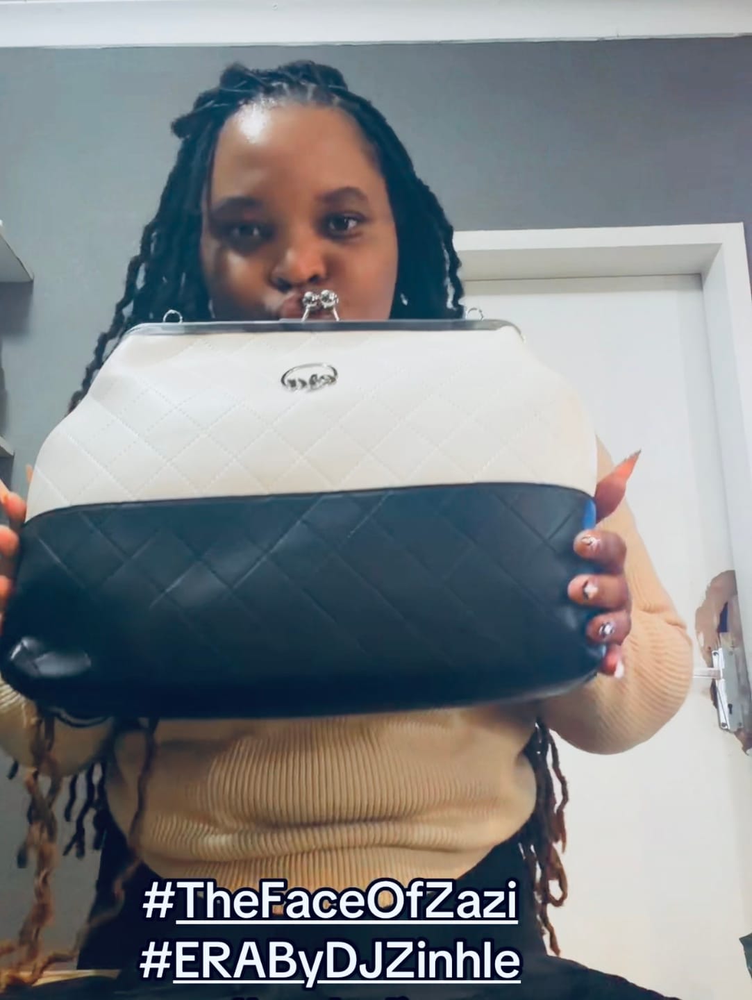 Customer photo review of Limited Edition Kiss & Tell Oversized Bag