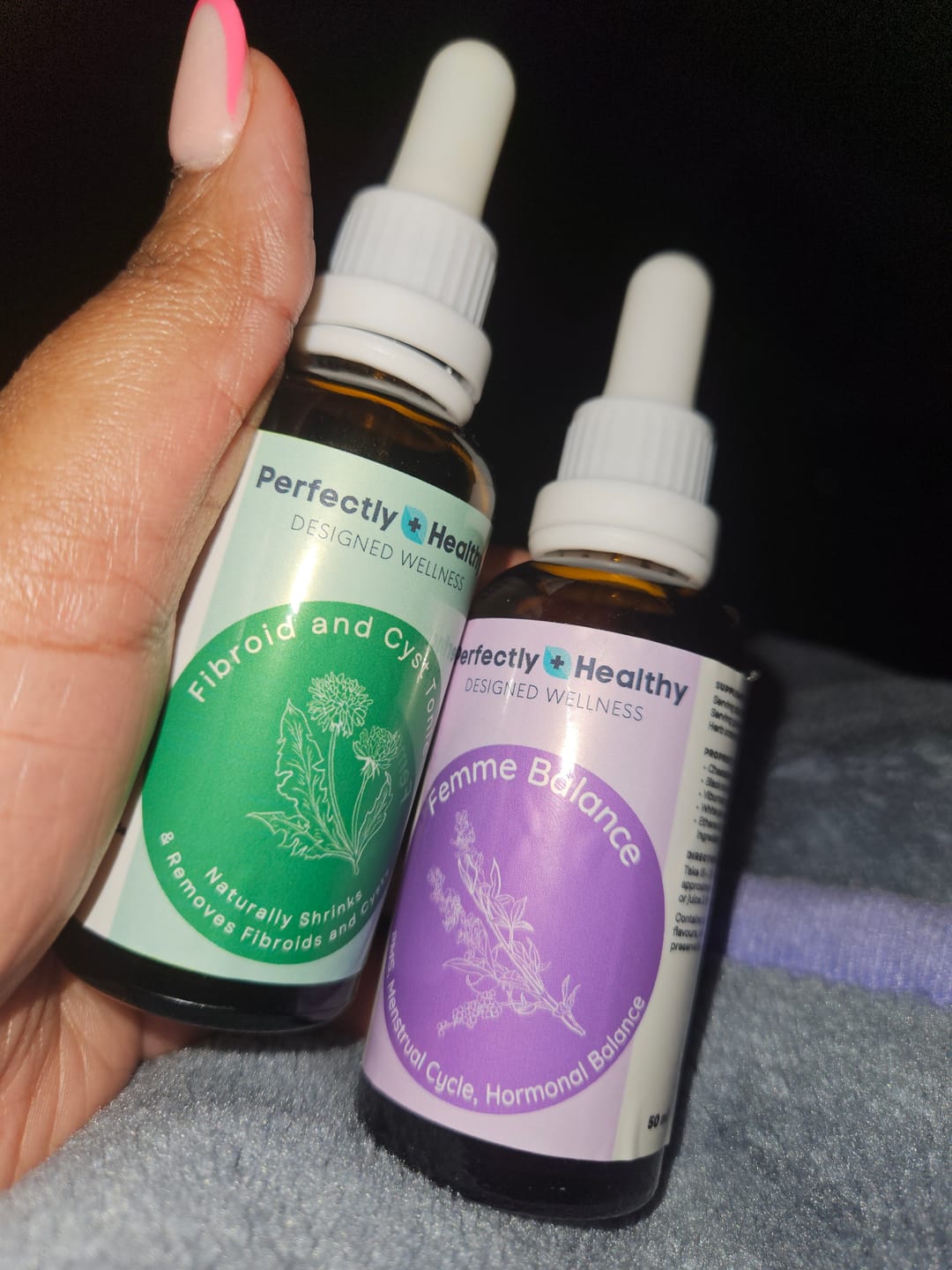 Customer photo review of Fibroid & Hormonal Balance Combo
