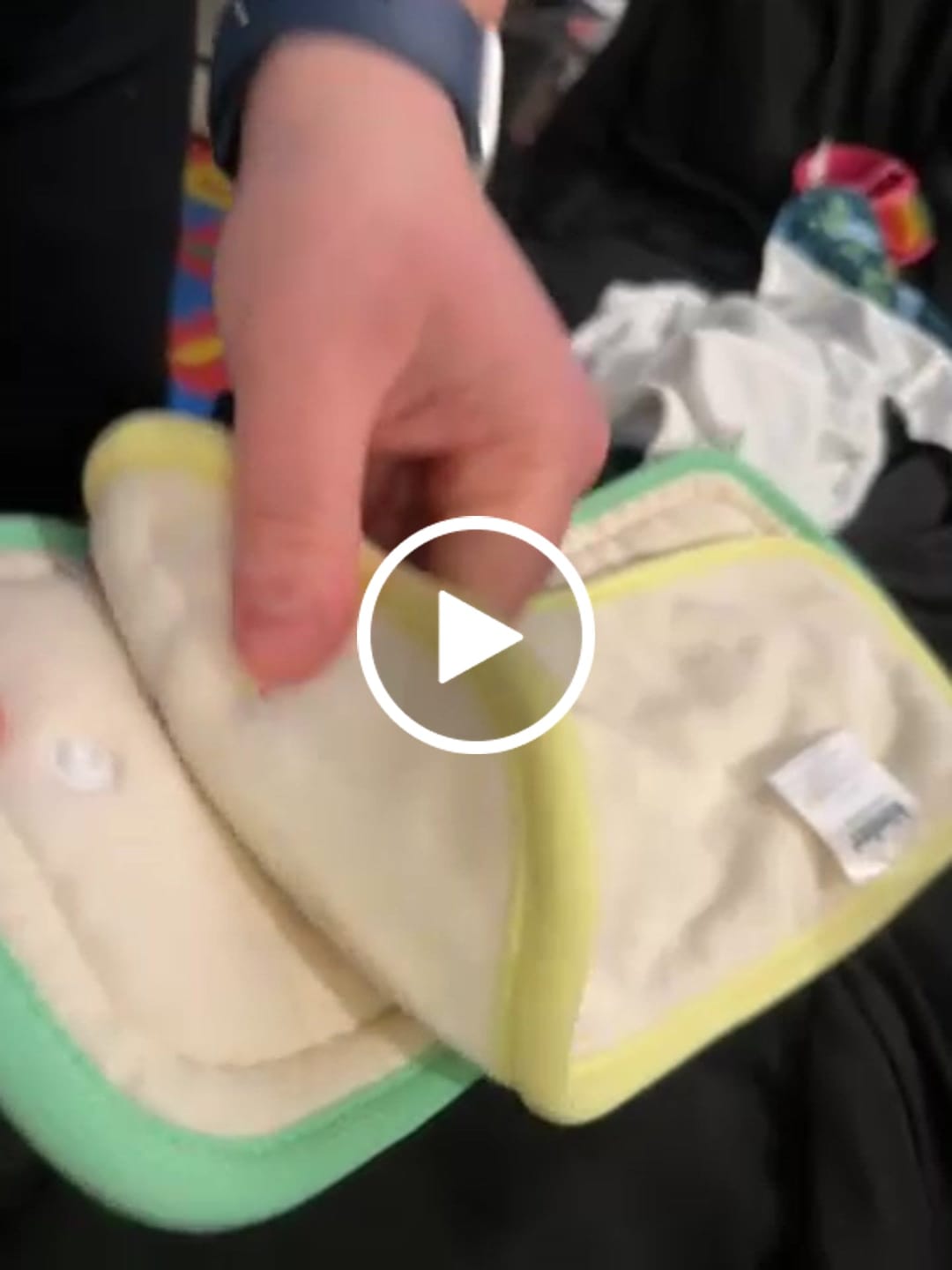 Customer video review of 6-Layer Bamboo Hemp Cotton Insert