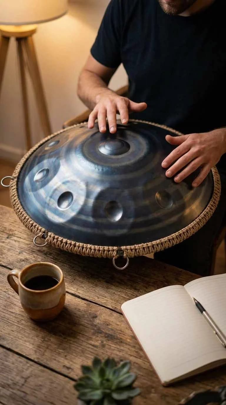 Customer photo review of Storm Series Handpan Drum – 432Hz/440Hz | Cosmoshandpan