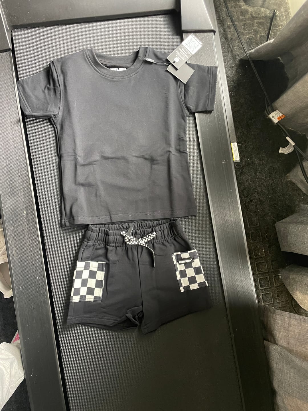 Customer photo review of Everyday Cotton Shorts Set in Black