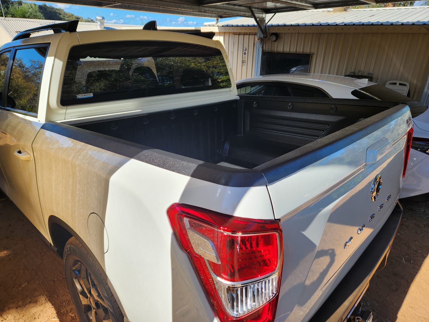Customer photo review of Set of 3 Rail Guard Cap Protector Covers For SsangYong Musso Short Tub 2018-2026