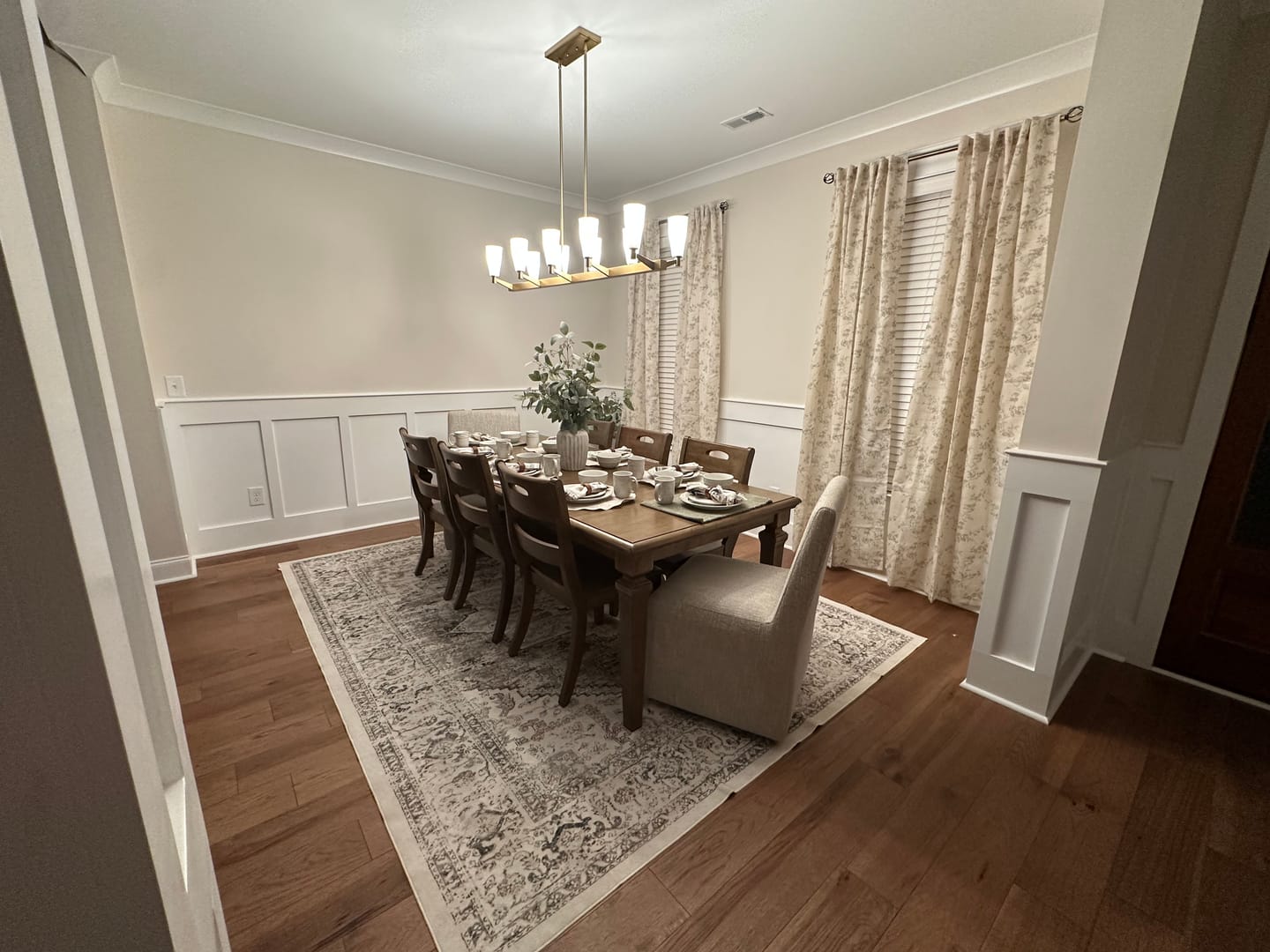 Customer photo review of Vine Blossom Linen Blend Curtains