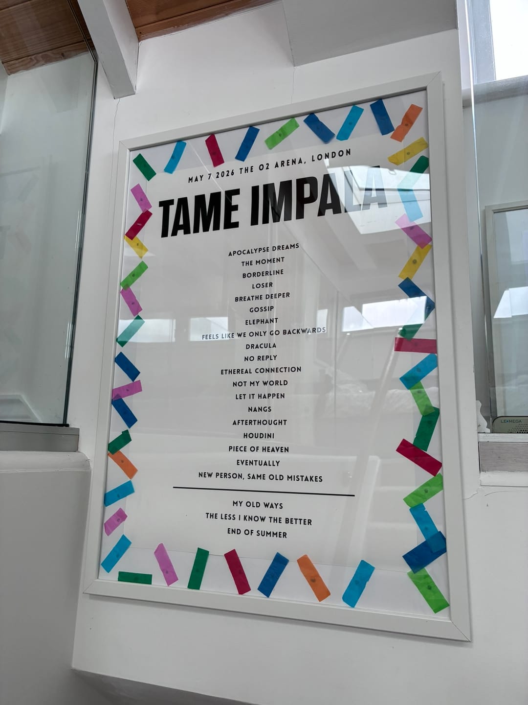 Customer photo review of Tame Impala - May 7th 2026 at The O2 Arena, London, England