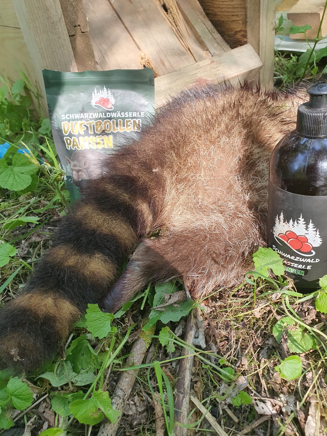 Customer photo review of Invasiv Bollen - Lockmittel für Waschbären und Nutria