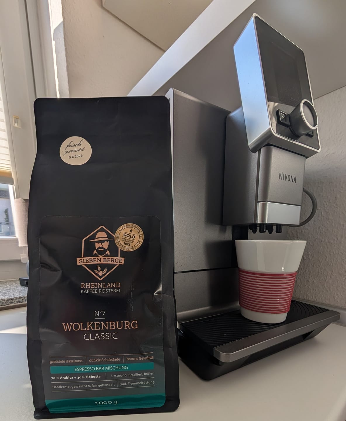 Customer photo review of N°7 Wolkenburg Classic – Zeitlose Eleganz – Espresso Bar Mischung