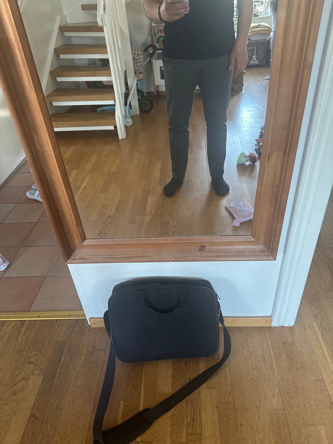 Customer photo review of Performance Trousers - Dark Grey
