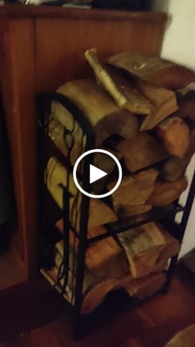 Customer video review of Estante Para Leña Hierro 75x30x46 Organizador Leñero