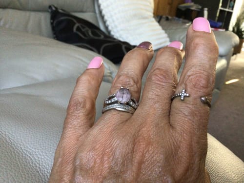Customer photo review of LOVE & CROSS SILVER RING